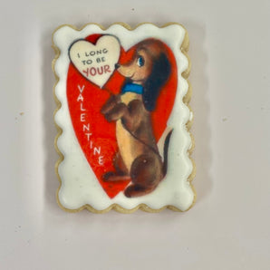 Biscuits de la Saint-Valentin d'inspiration rétro