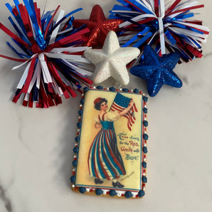 Vintage inspired Fourth of July Cookies