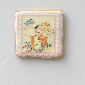 Vintage Baby Shower Cookies