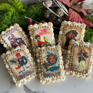 Vintage inspired Christmas Cookies
