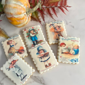 Vintage Inspired Thanksgiving Cookies